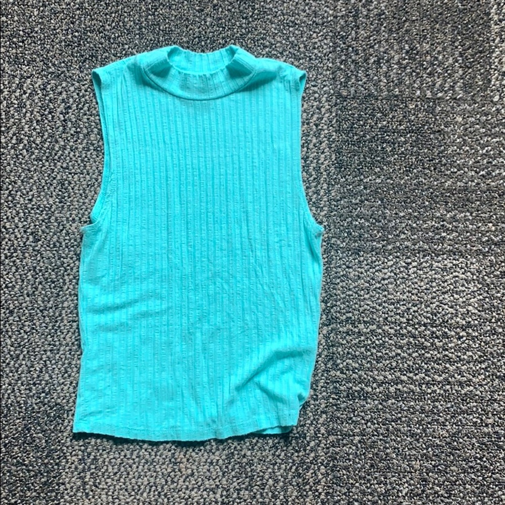 Blue Crop Top